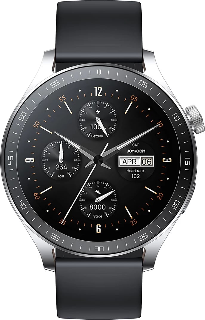 Smartwatch Joyroom JR-FC2 Pro, 1.46", Bluetooth, 350mAh, argjendtë, me rripa lëkure dhe silikoni