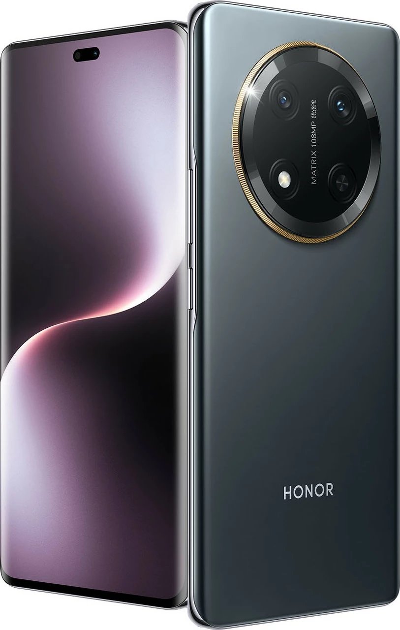 Celular Honor Magic7 Lite, 8 GB, 256 GB, 108 MP, Android 14, Ngjyrë e zezë, Titanium