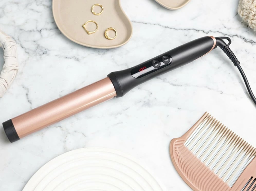 Figaro, Lafe, Sleek & Shine Curler 25mm LAFLKA47571, 100-200°C LCD, 60 W, veshje qeramike, fikje automatike, kabllo rrotulluese, rozë/zezë