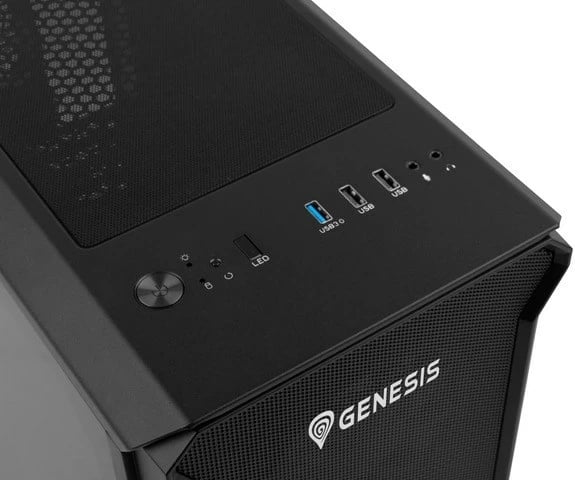 Kasë GENESIS IRID 503 ARGB, Micro Tower, E zezë