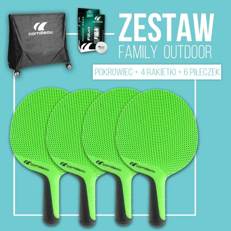 Set raketa për tavolinë CORNILLEAU, jeshile