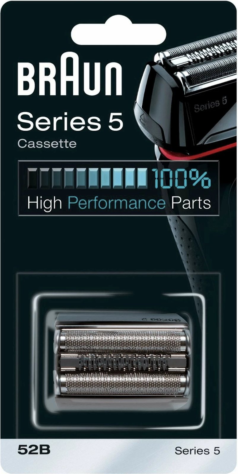 Kokë zëvendësuese makinës rroje Braun Series 5, 52B, e zezë