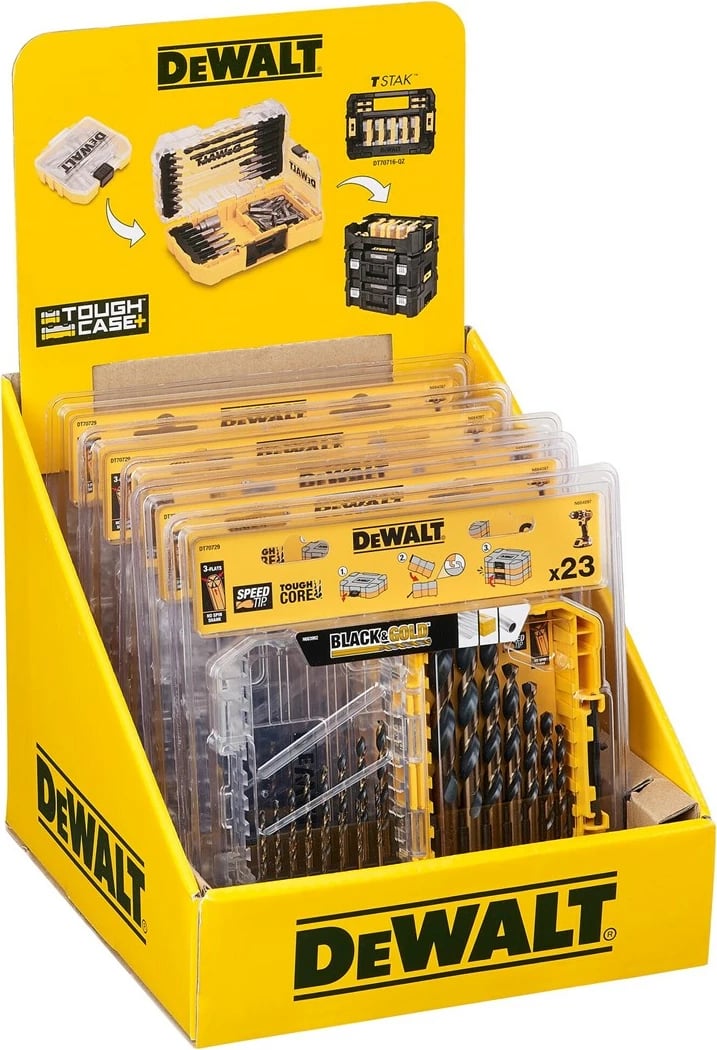 Set bitash DeWalt BD-DT70729, 23 copë, Zi & Ari