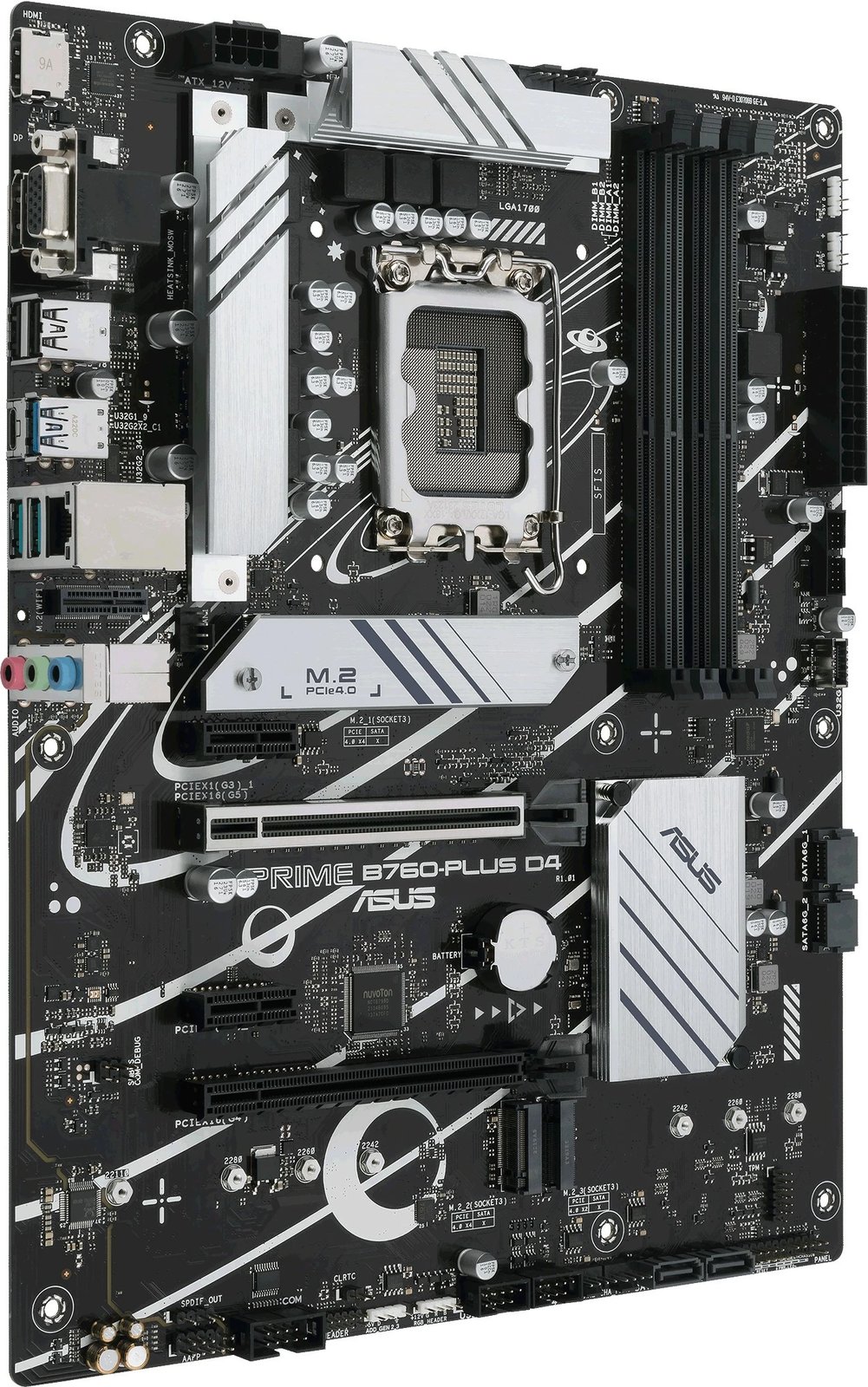 Pllakë amë ASUS PRIME B760-PLUS D4, Intel, LGA 1700, DDR4-SDRAM, 128 GB