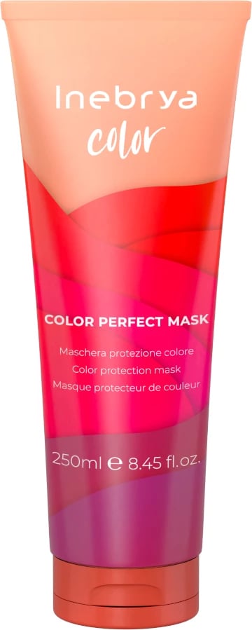 Maskë për flokë të ngjyrosura Inebrya Color Perfect për femra, 250ml