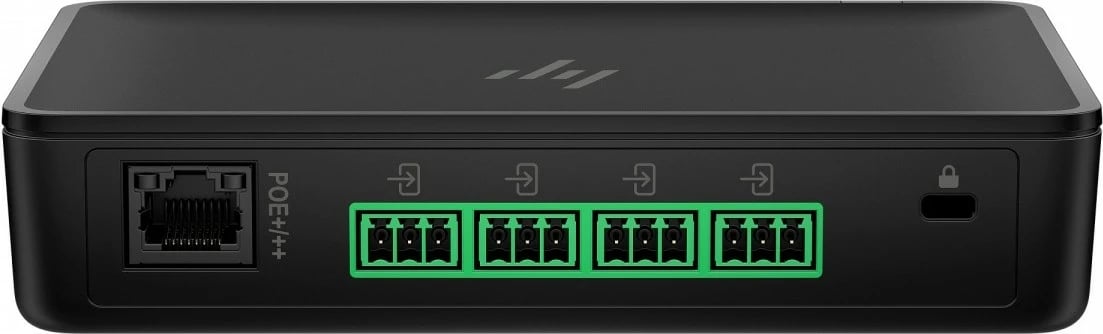 Audio bridge Poly Studio A2 B22X2AA#AC3, deri 32 kanale audio, RJ-45, PoE+/++, për HP Poly StudioNet, me zgjatës CAT6A dhe pllakë montimi, e zezë