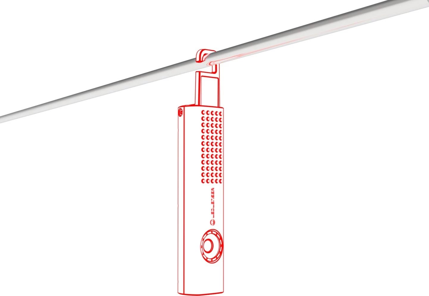 Dritë pune Ledlenser 502735, LED 12W, 600 lm, e zezë