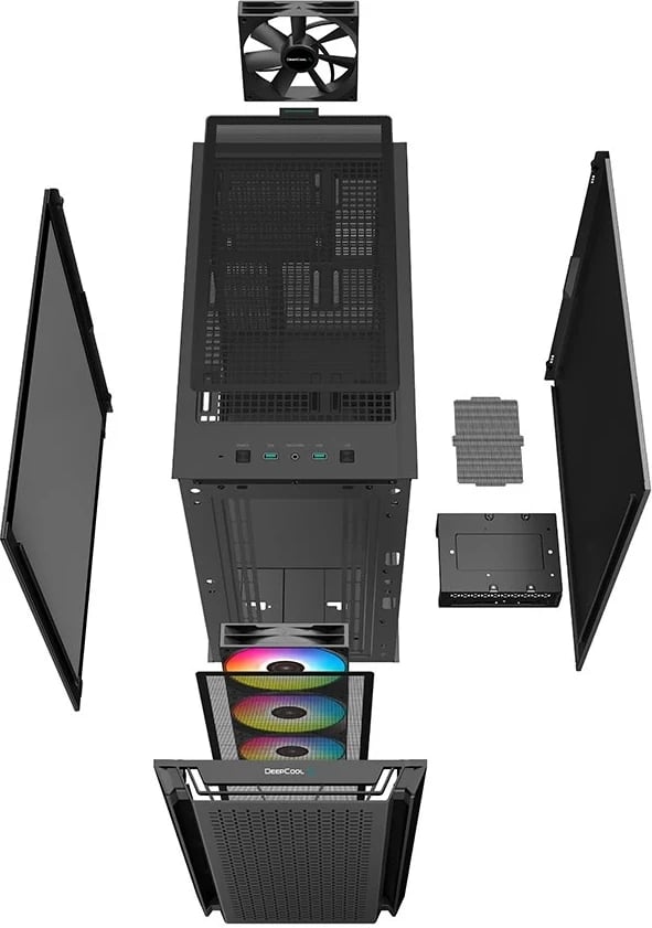 Kasë DeepCool CG560 Midi Tower e zezë Kasë DeepCool CG560 Midi Tower e zezë