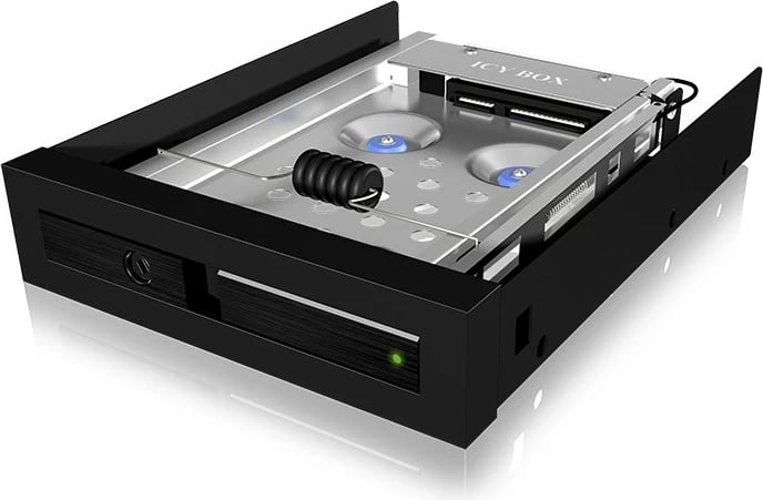 Kasë ICY BOX IB-2217ASTS, 3.5", për 2.5" SATA SSD/HDD, alumini, e zezë