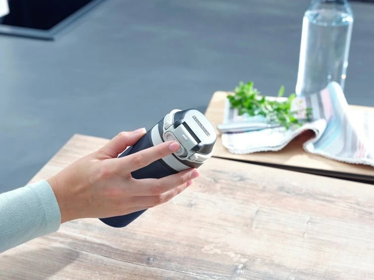 Gotë termike Leifheit 3247, 350 ml, inox, e zezë/blu