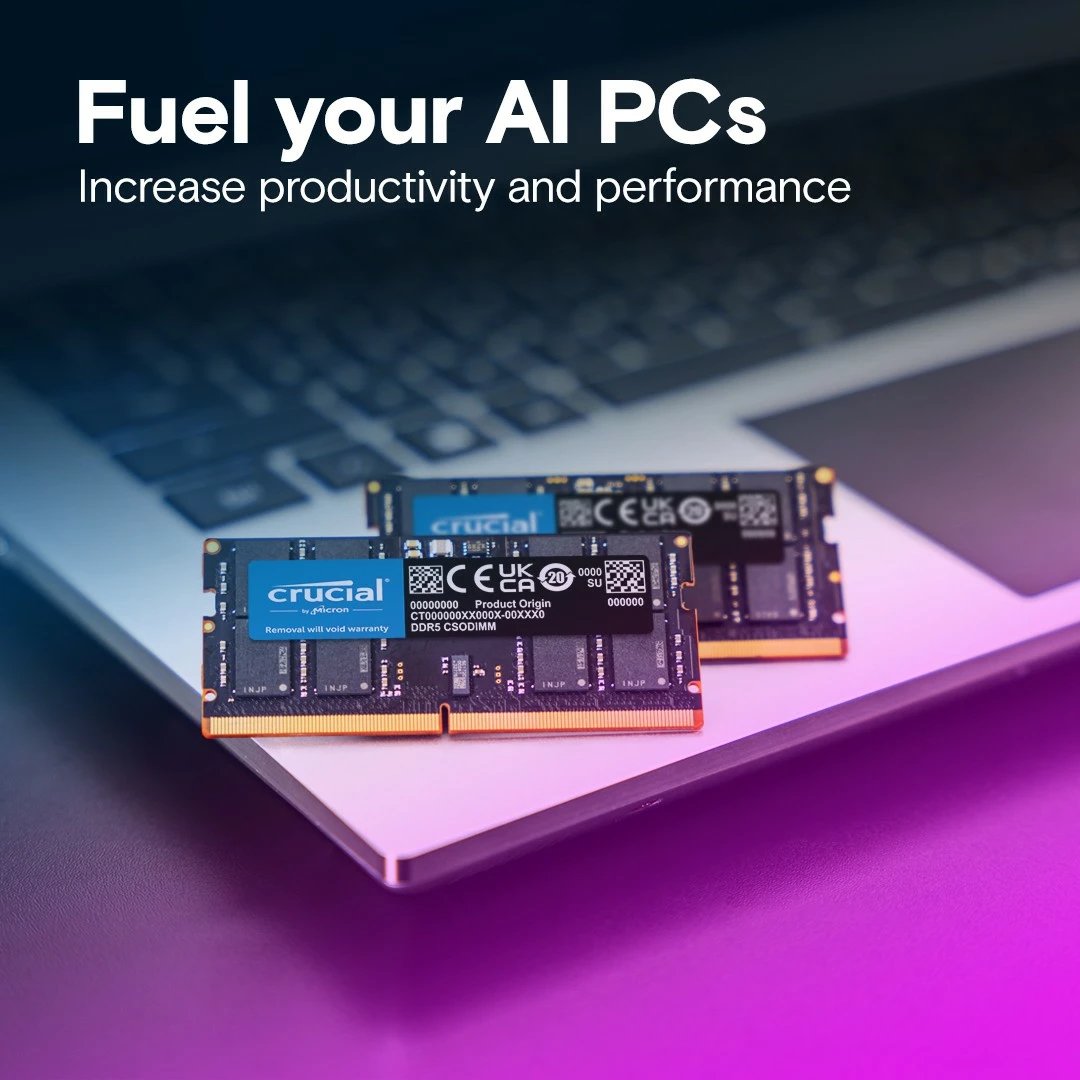 RAM Memorje Crucial DDR5 SODIMM 16GB, 6400 MHz, CL52, për laptop