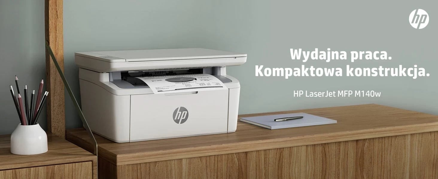 Printer HP LaserJet MFP M140w, i bardhë e zi