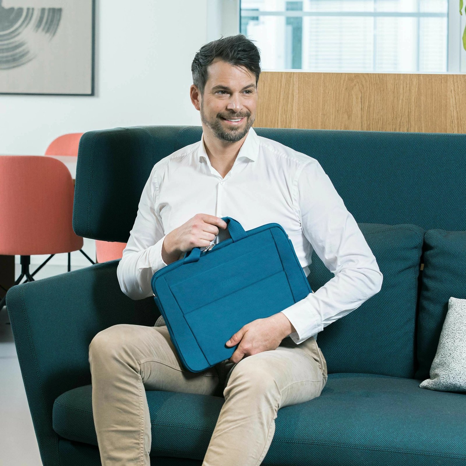 Kasë DICOTA Eco Slim Case BASE, 14.1", Blu