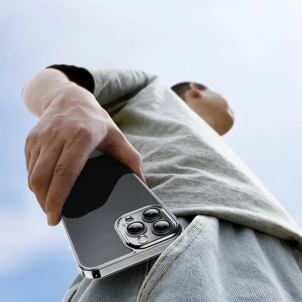 Mbështjellës Baseus Frosted Glass për iPhone 13 Pro Max, Transparent