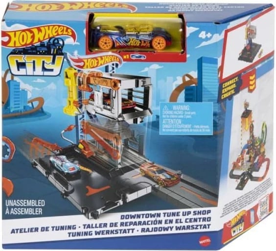 Set lojërash Hot Wheels City Downtown Tune Up Shop, MATTEL, Multi