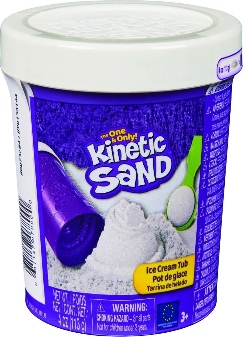 Set rërë kinetike Spin Master Kinetic Sand Ice Cream Tub, 113g, shumëngjyrëshe