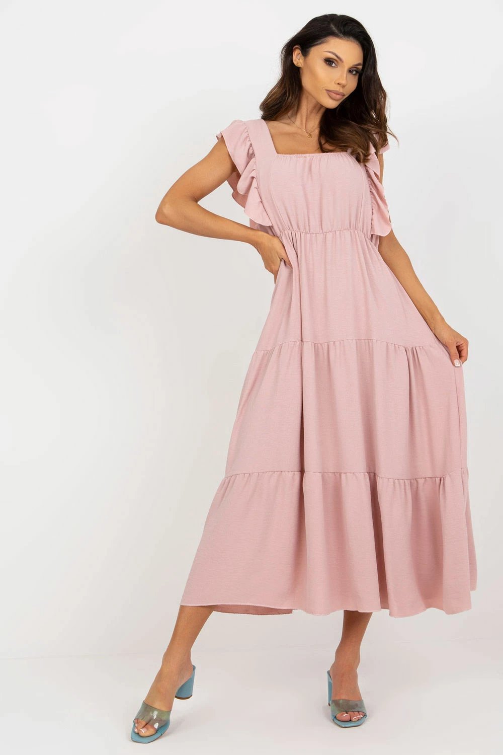 Fustan Italy Moda 179737, rozë