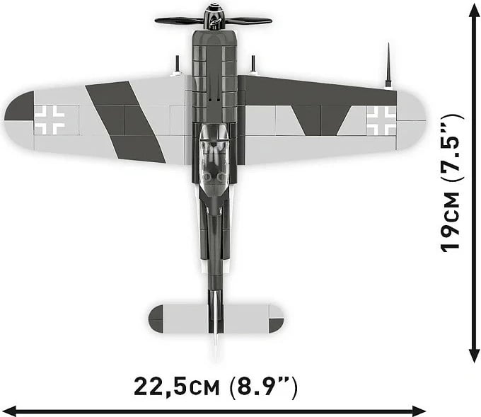 Set ndërtimi Cobi Focke-Wulf Fw 190 F-8, 170 pjesë, 1:48, plastikë