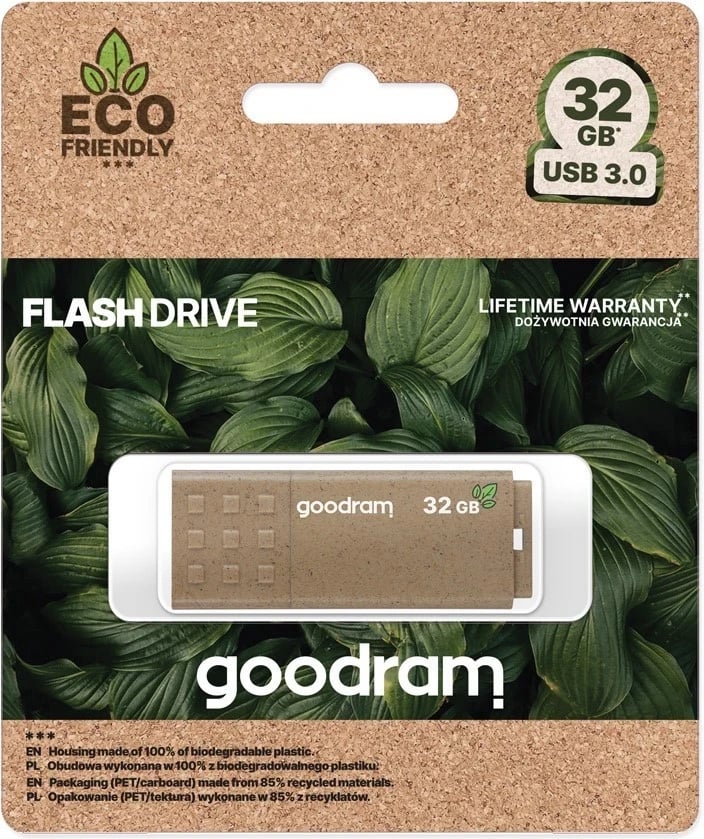 USB GoodRAM UME3 EcoFriendly 32GB, USB 3.0, kafe