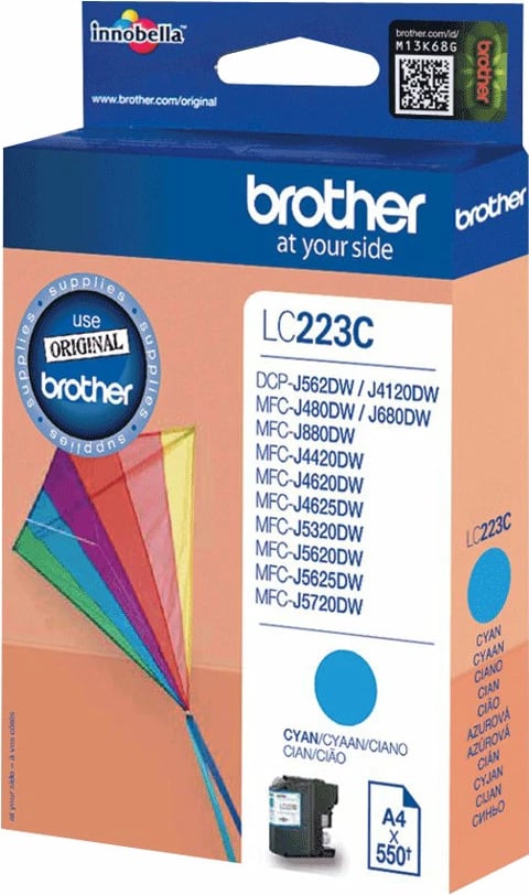Toner Brother LC223C, cyan, 550 faqe, 1 copë