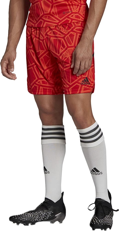 Shorce portieri adidas për meshkuj, të kuqe