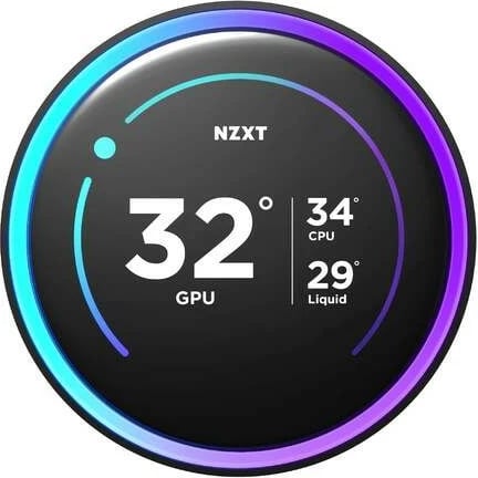Ftohës me ujë për CPU NZXT Kraken Elite 360 V2 LCD, 3 ventilatorë, Ekran IPS, i zi