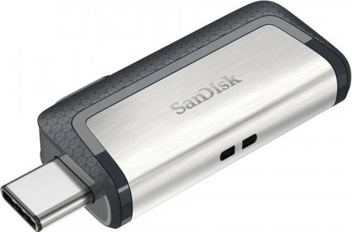 Pendrive SanDisk Ultra Dual Drive SDDDC2, 256GB, USB 3.1, Type-C, e zezë/metal