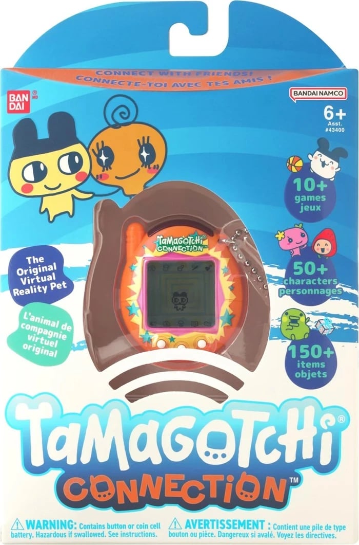 Tamagotchi Bandai Connection Orange Burst lodër elektronike koleksionuese