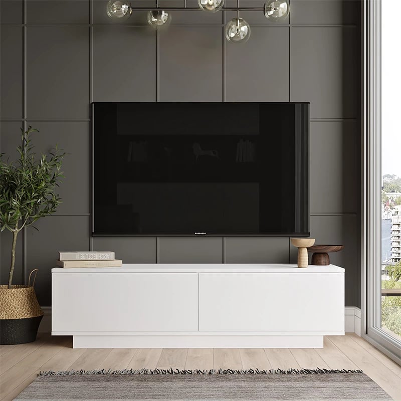 Dollap TV Zoeva, bardhë, 140x35x38.2cm