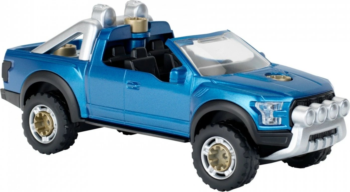 Lodër makinë Klein Ford F-150 Raptor 3-in-1, për djem, Blu/Argjend