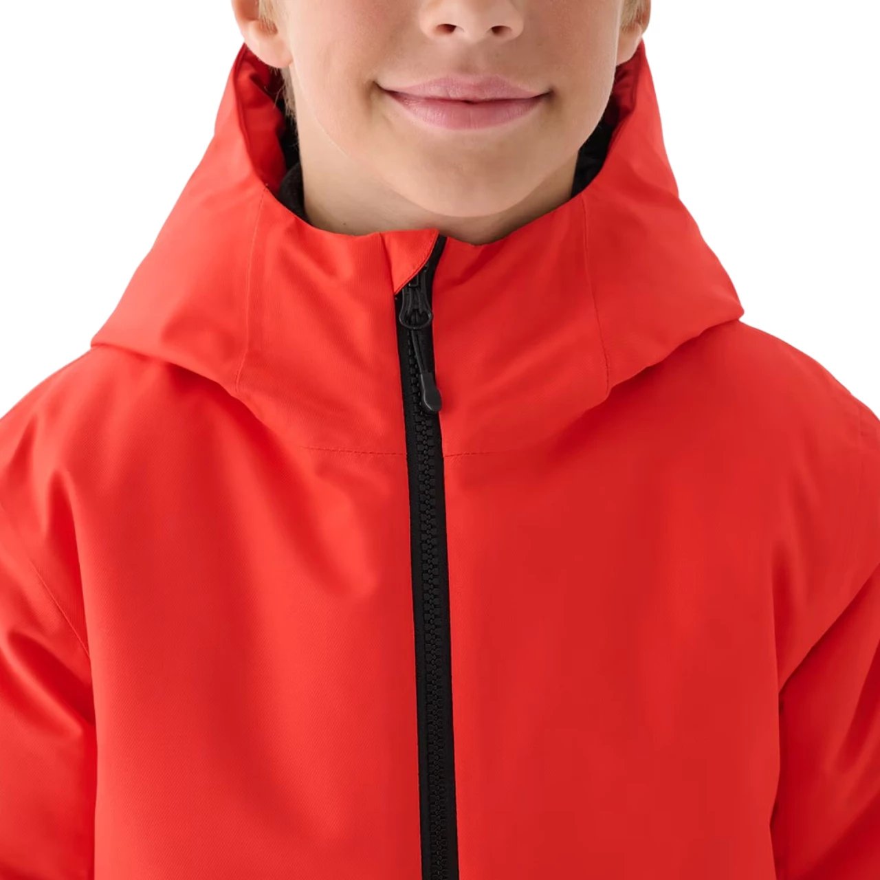 Jakne ski për djem 4F, e kuqe
