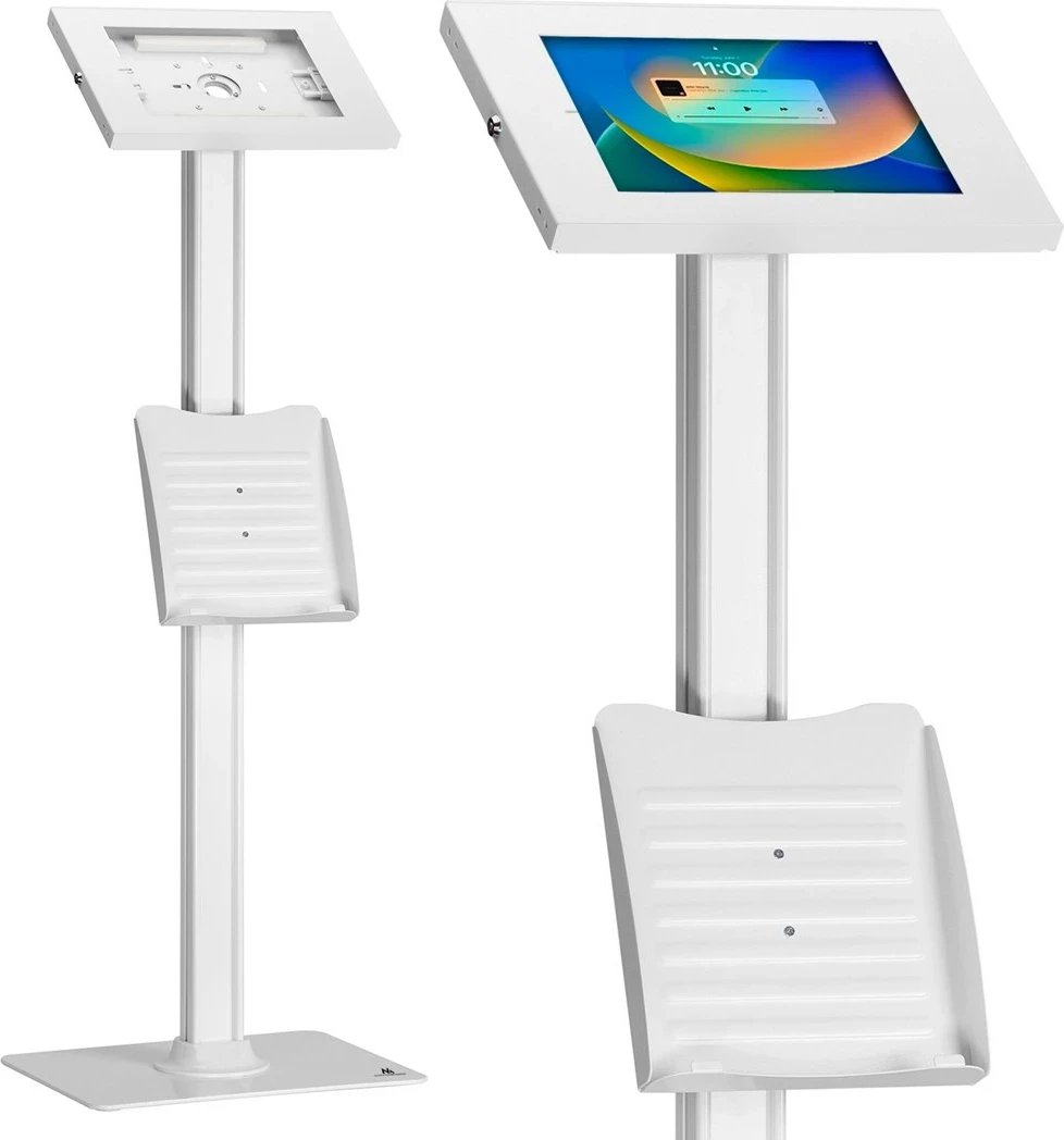 Mbajtës tablet Maclean MC-476W, për reklamim, 9.7"-11", i bardhë