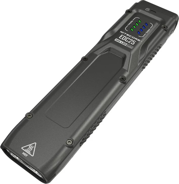 Elektrik dore Nitecore EDC25, LED, bateri e integrume, e zezë