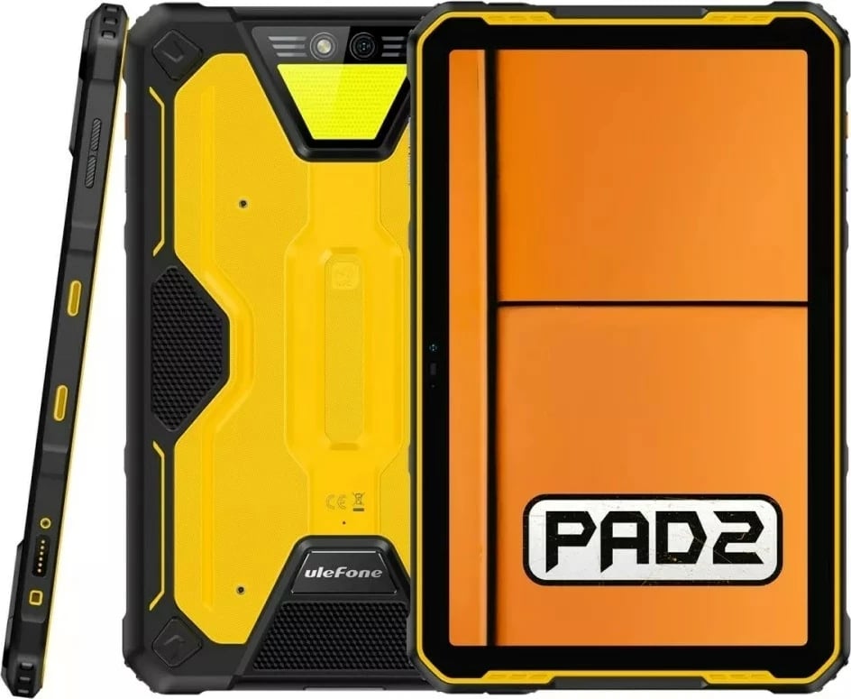 Tablet Ulefone Armor Pad 2, 8/256GB, LTE, Android, zi dhe verdhë