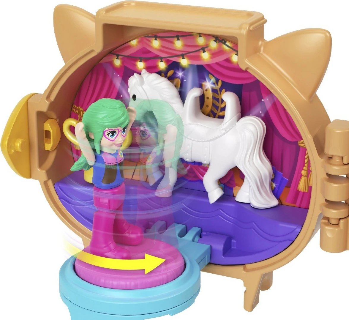 Set lodrash Polly Pocket Mattel GYV99/JCB20, figurina, plastikë, për fëmijë, shumëngjyrëshe