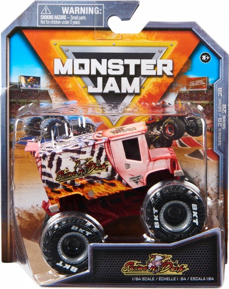 Lodër veturë Monster Jam Spin Master 1:64, metal dhe plastikë, ngjyra të përziera, 1 copë