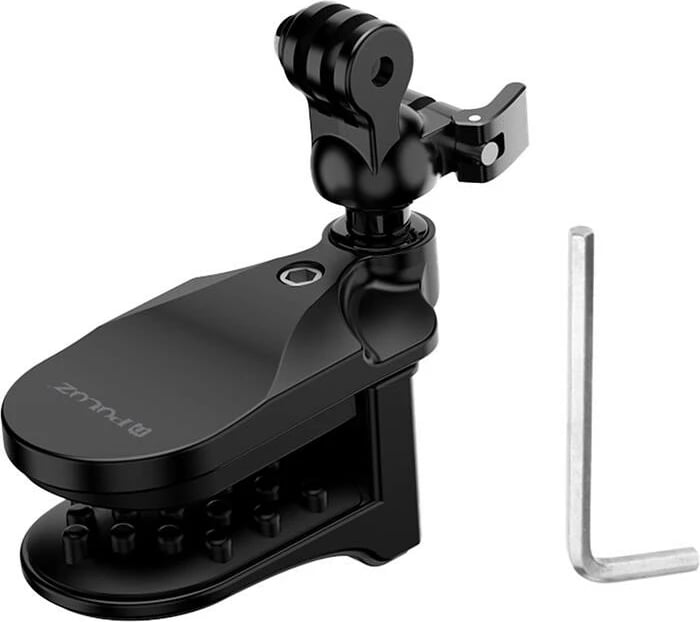 Mbajtëse helmete Puluz PU927B për kamera aksioni, e zezë