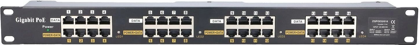 PoE Injector Extralink EX.2008, 16 porta Gigabit, i zi