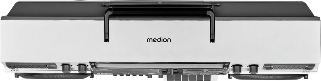 Boombox retro Medion P66538, Bluetooth, CD, kasetofon, bardhë