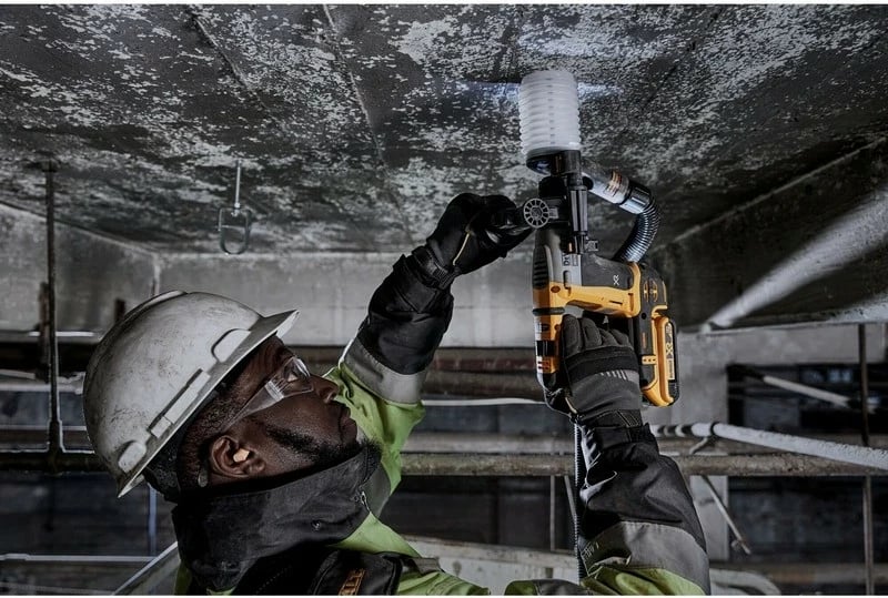 Pistol grip drill DeWALT DCH172NT-XJ, brushless, SDS Plus, 18V, 1.8kg, e verdhë