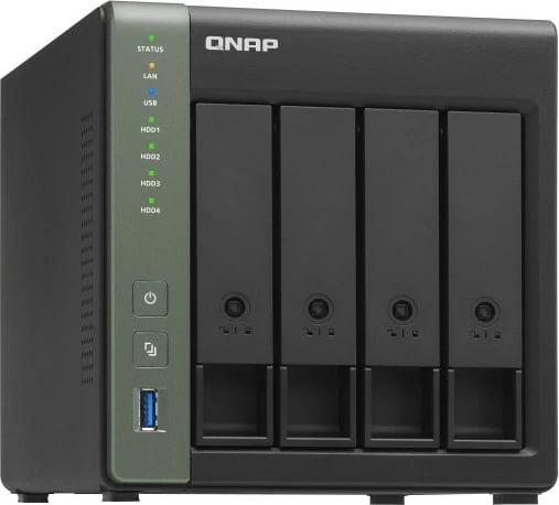 NAS QNAP TS-431X3, 4GB RAM, 4 vende, Tower, i zi