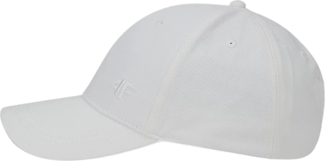 Kapelë me strehë 4F unisex, e bardhë e thyer