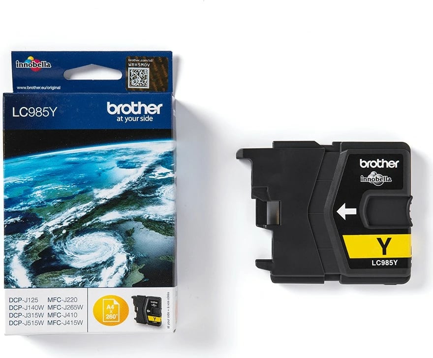 Kasetë ngjyrash Brother LC985Y, 260 faqe, e verdhë