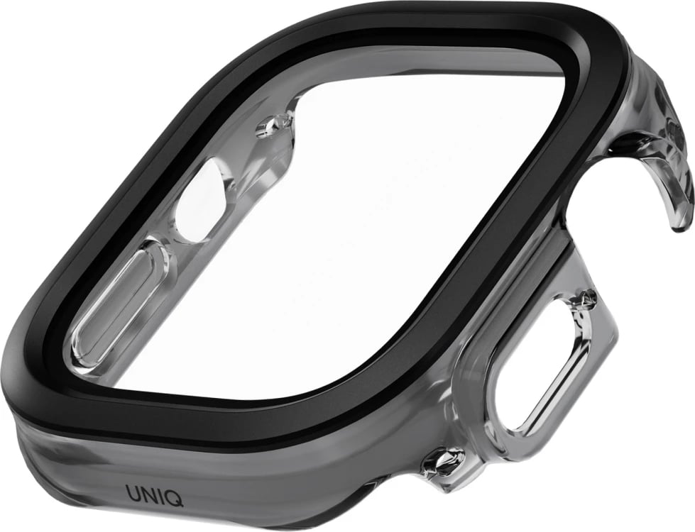 Mbështjellës UNIQ Voute për Apple Watch Ultra 49mm, xham i temperuar, zi