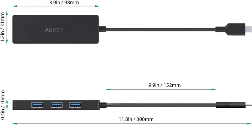Kabllo USB AUKEY CBC64, i zi
