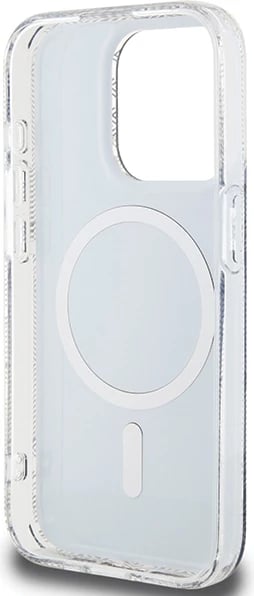 Mbështjellës Guess IML GCube MagSafe për iPhone 15 Pro Max, i zi