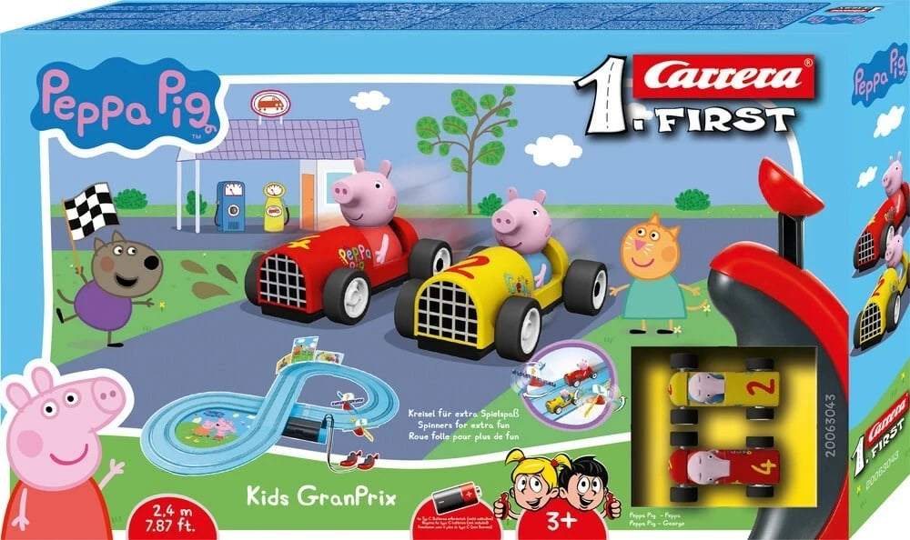 Set garash Carrera Peppa Pig Kids GranPrix, për fëmijë, Shumëngjyrësh