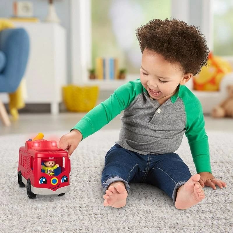 Lodër zjarrfikëse Fisher Price Little Explorer, e kuqe