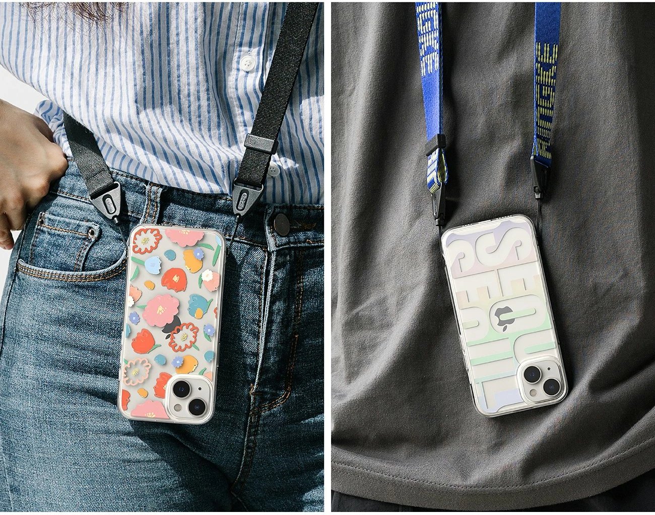 Mbështjellës Ringke Fusion Design për iPhone 14 Plus, transparent me lule