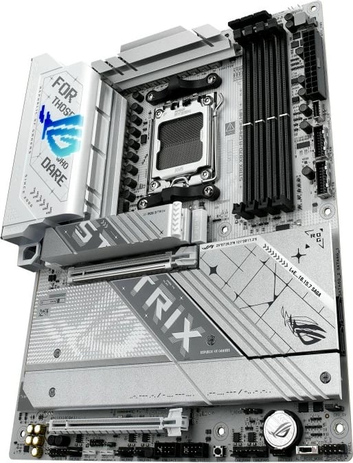 Pllakë amë Asus ROG STRIX X870-A GAMING WIFI, Socket AM5, DDR5, ATX, Bardhë